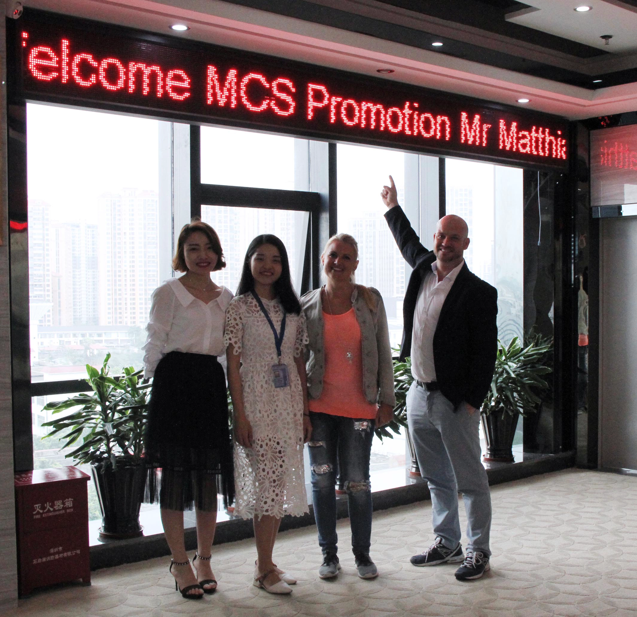 Photo with customer
