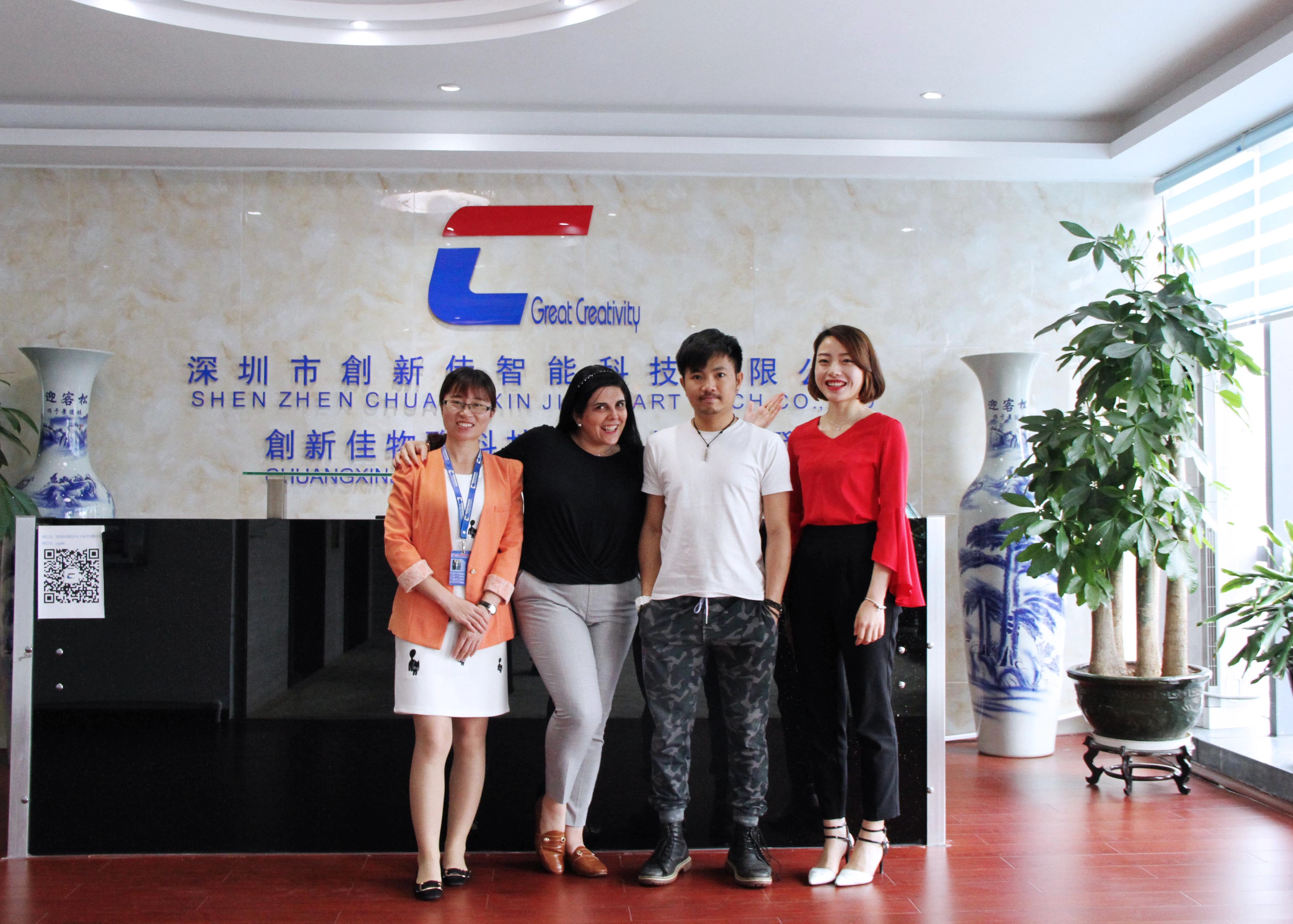 Photo with customer