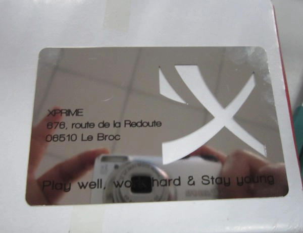 Mirror Effect Metal Business Card
