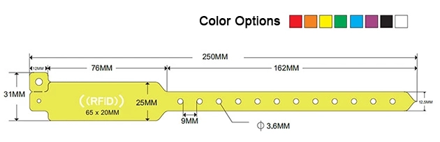disposable rfid plastic wristbands