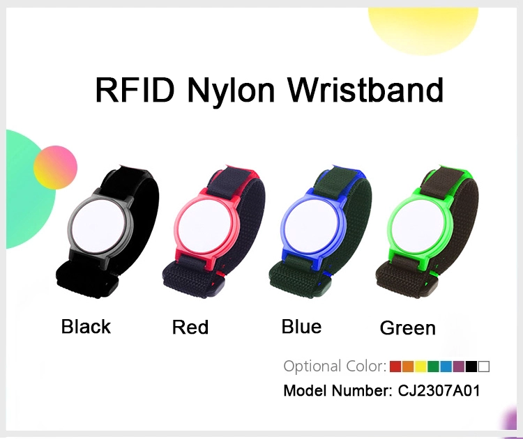 High Quality Custom Waterproof RFID Nylon Wristband