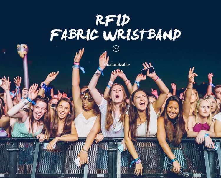 RFID fabric bracelet