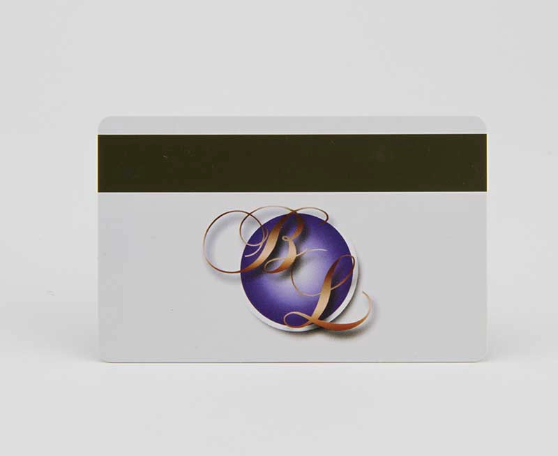 transparent printed PVC card with magnetic stripe