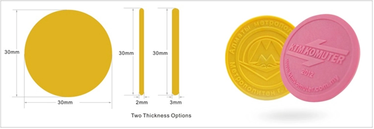 RFID tokens for metro trains