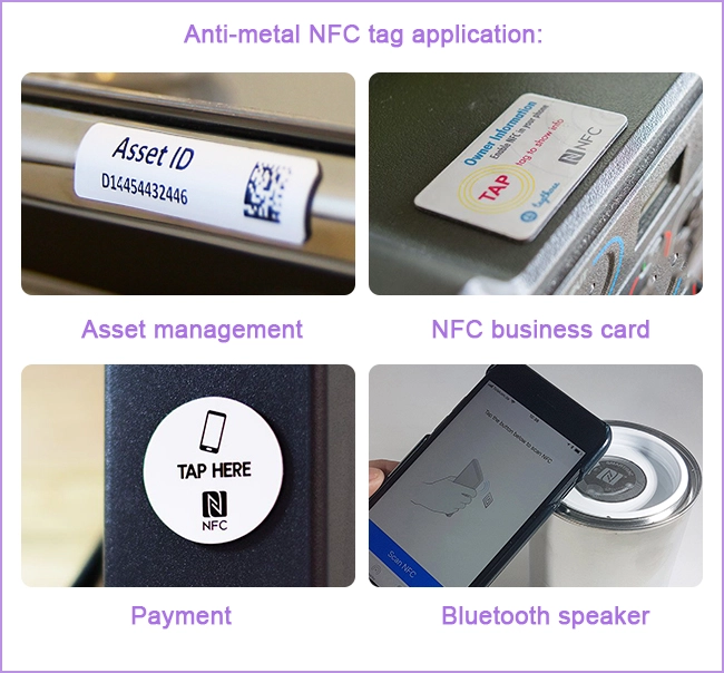 anti-metal nfc tag application