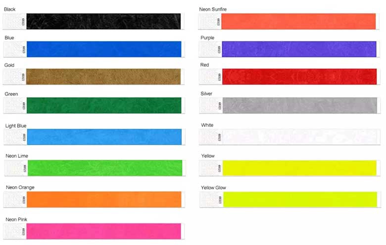 Custom Wholesale Disposable RFID Paper Wristband for Sports Event