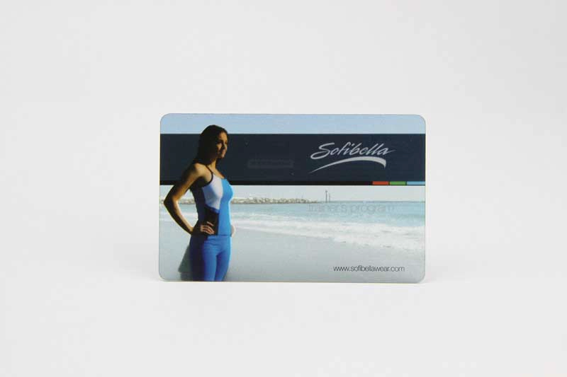 transparent printed PVC card