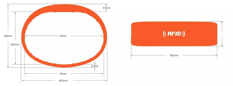 Waterproof NTAG 213 Silicone Wristband