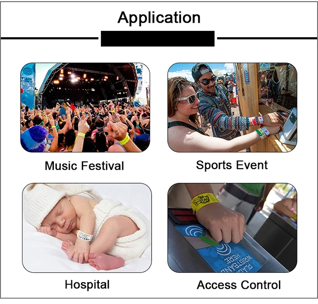 paper wristbands application