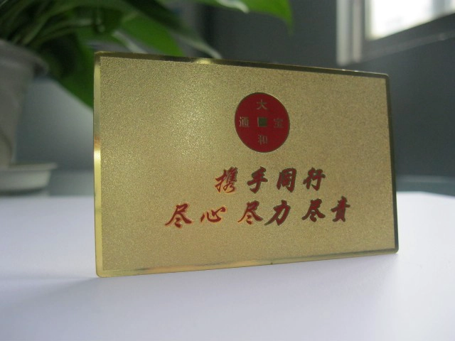 gold metal business cards