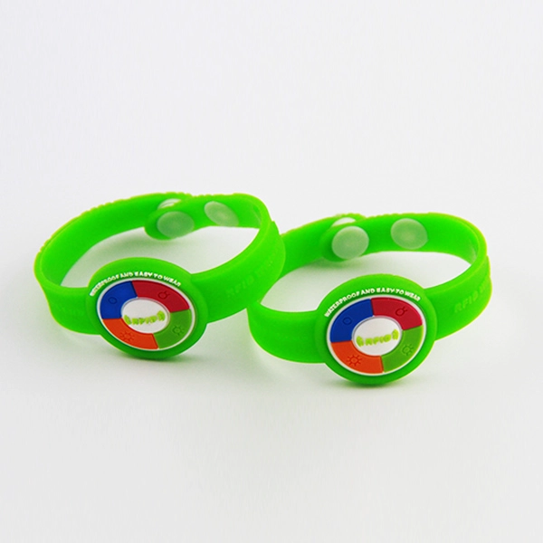 silicone RFID wristband with snap button