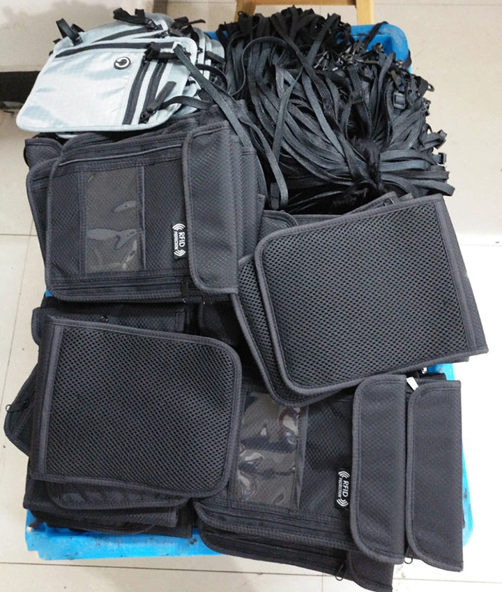 travel anti-theft RFID blocking passport neck wallet