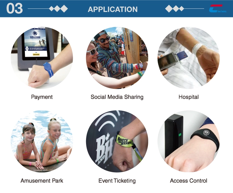 Adjustable Silicone RFID Wristband