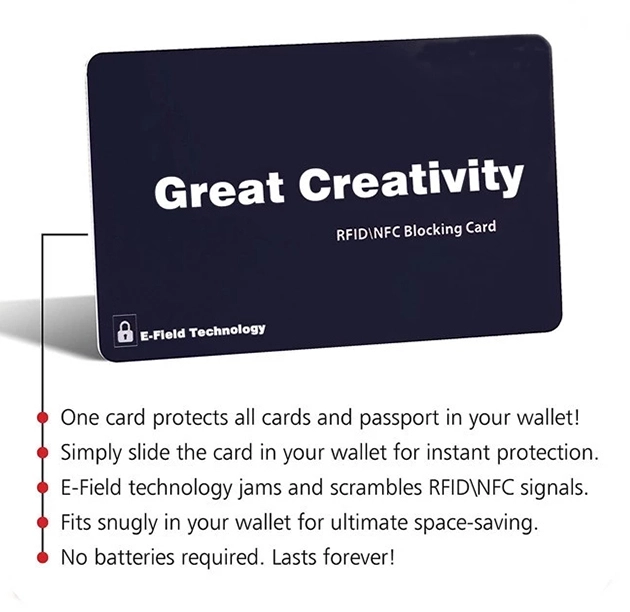 RFID Signal Blocker Anti Scanning Credit Card Protector