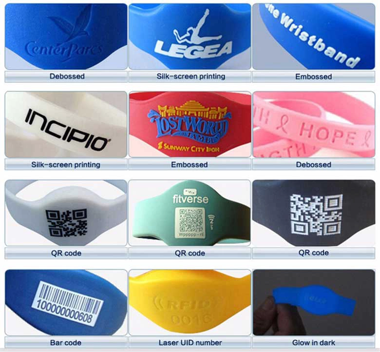 Adjustable QR Code NFC wristband