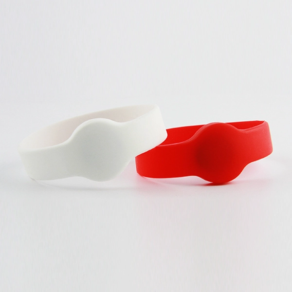 closed round shape silicone RFID wristband