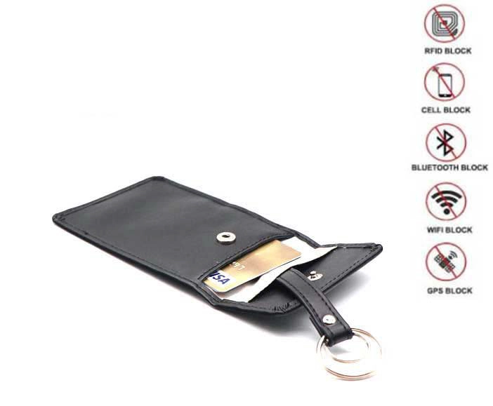 Hot Selling PU Genuine Leather Signal Blocking Bag