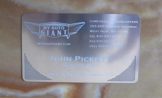 stainless steel card