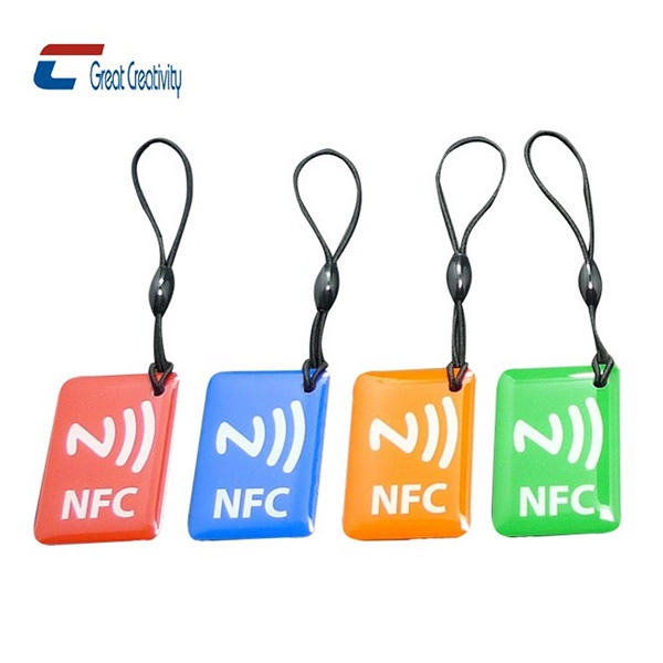 passive NFC tag epoxy coating with logo printing