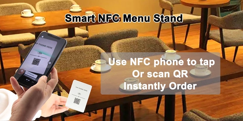 Wholesale QR Code Printing Folded Menu Stand