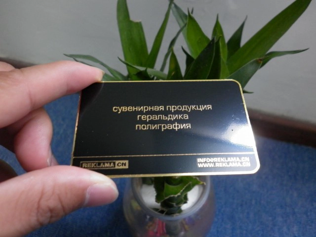 black metal business card of cheap price