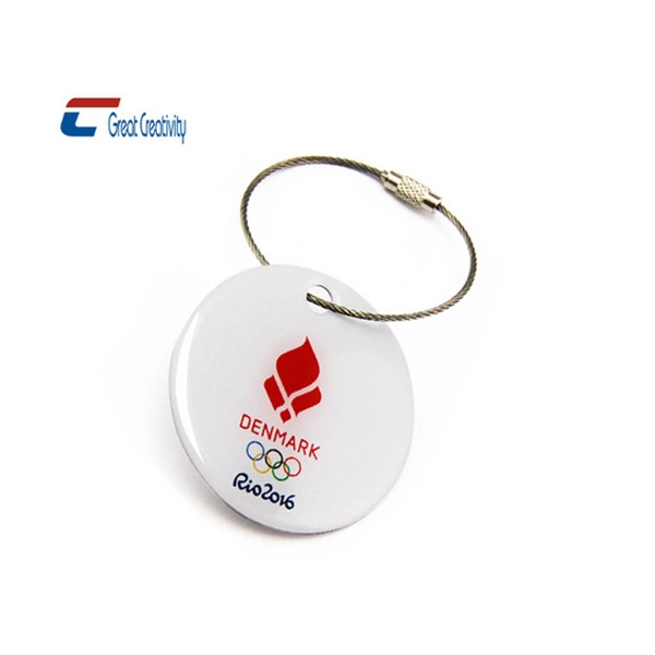 Round NFC icon epoxy tag