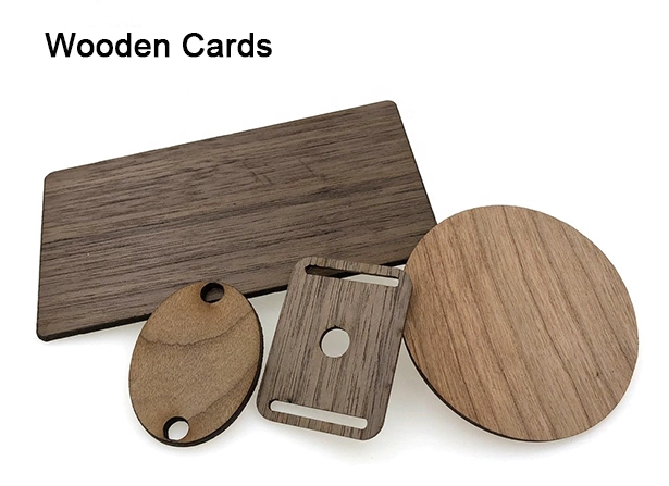 wood rfid nfc business card