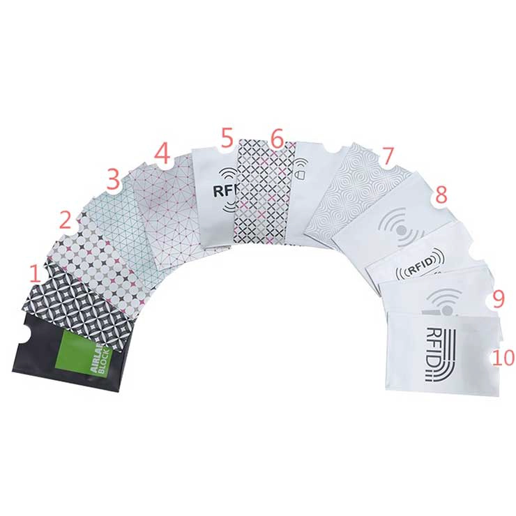 Plastic credit card holder with aluminum sleeves