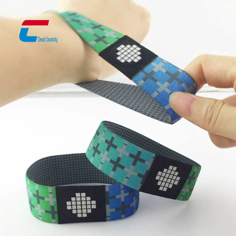 QR Code Rfid Elastic Wristband