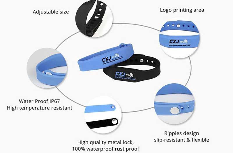 TK4100 Silicone Wristband