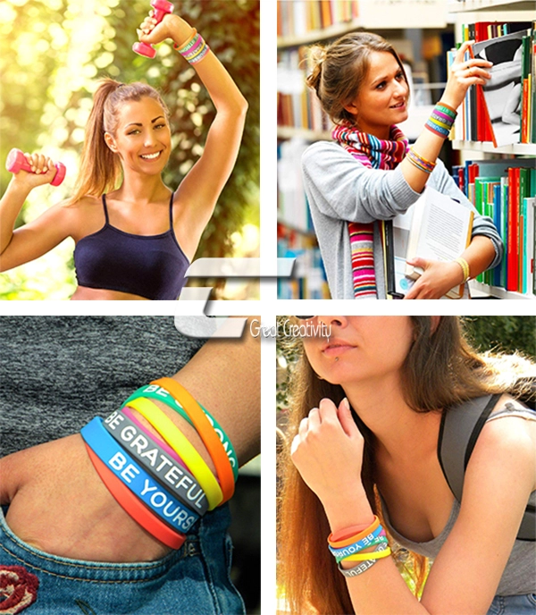 debossed silicone wristband