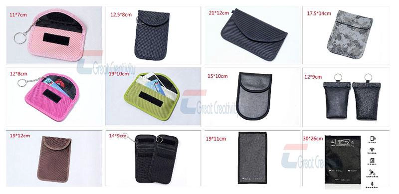 RFID signal shielding bag detailed image: