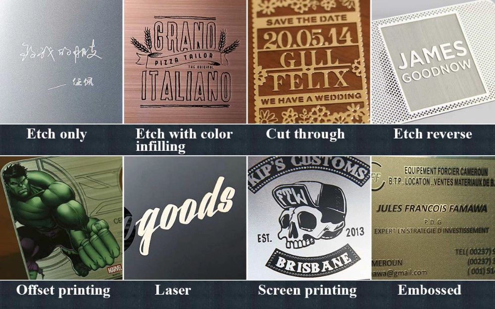 Mirror Effect Metal Business Card