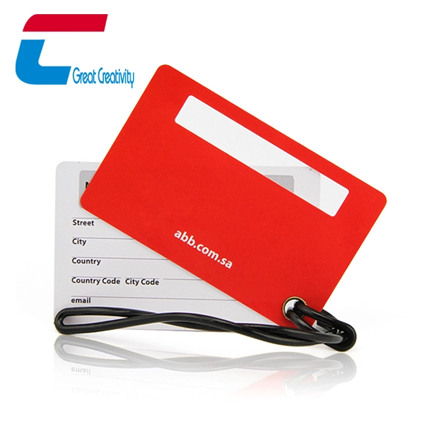 China China Manufactured Business Card Size PVC Luggage Tag manufacturer