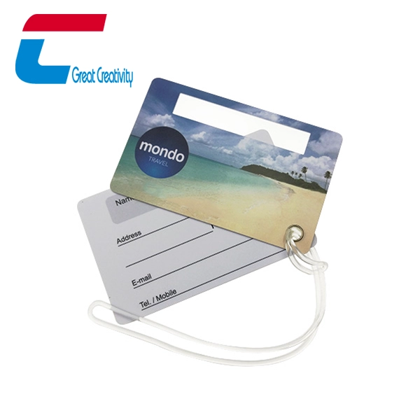 China China Manufactured Business Card Size PVC Luggage Tag manufacturer