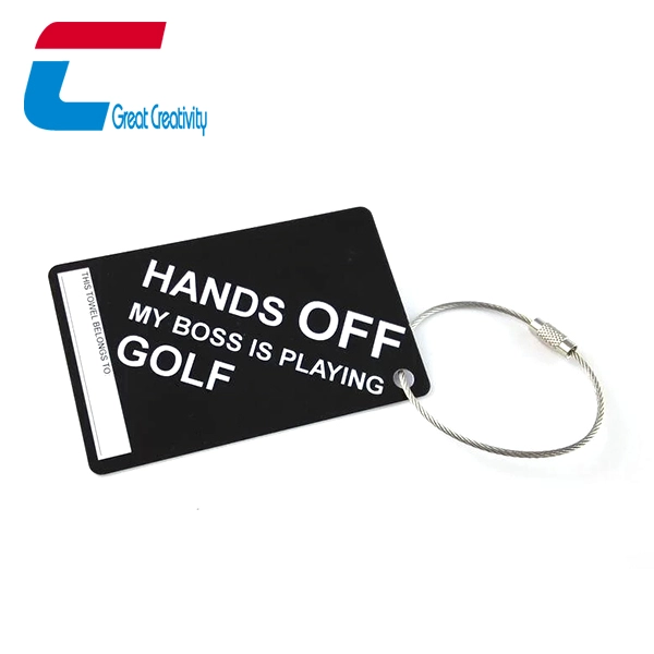 China Custom Printed Plastic Luggage Tags With Metal Straps manufacturer