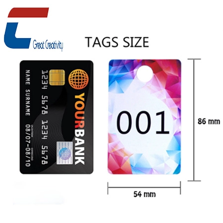 China Wholesale Custom Hot sale Live Sale Clothes Hanger Tags Plastic Number Hanger Cards manufacturer