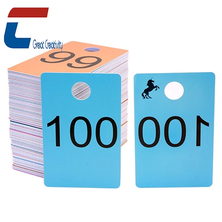 China Wholesale Custom Hot sale Live Sale Clothes Hanger Tags Plastic Number Hanger Cards manufacturer
