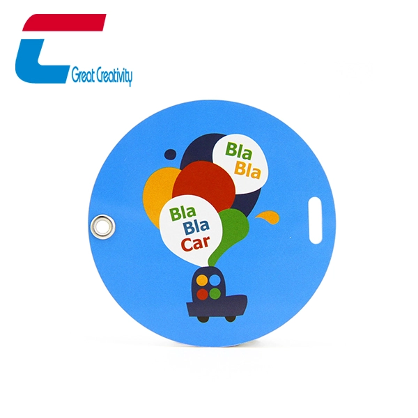 China Round Shape PVC Travel Luggage Tags manufacturer