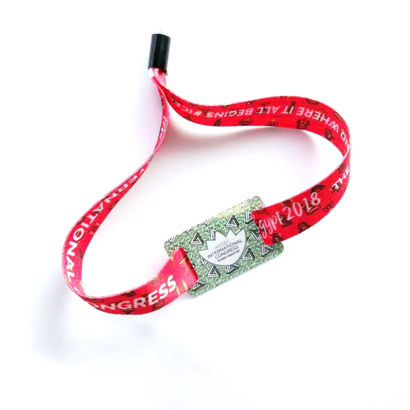 porcelana Pulsera de 125kHz TK4100 RFID Woven Festival para gimnasio fabricante