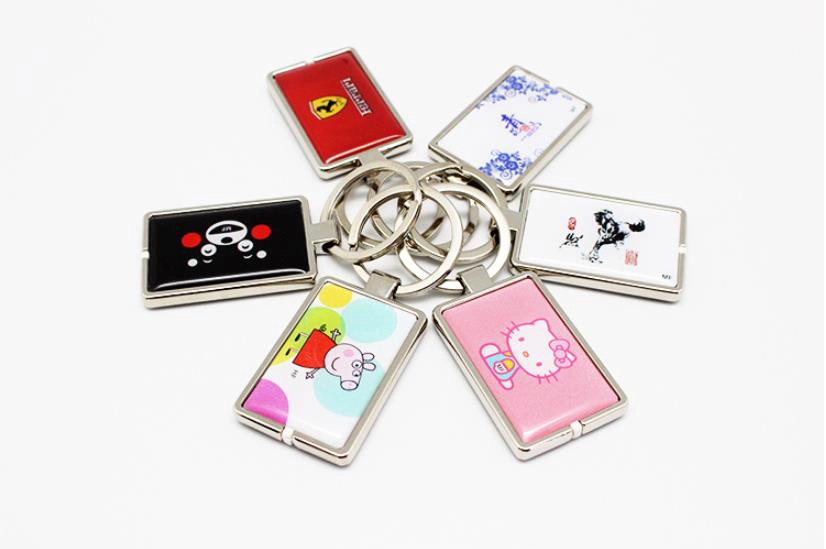 IC Epoxy Keyfob Custom NFC Chip RFID Proximity Epoxy Keyfobs Ring Tags