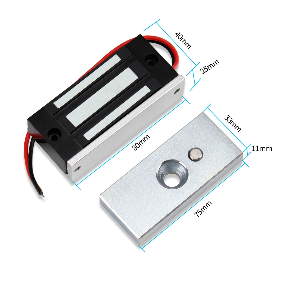 24V Magnetic Door Locker EM 60KG 100LBS Cabinet Locks Electromagnetic Lock