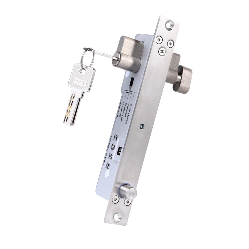 ACM-Y600B DC12V Drop Bolt Lock Key Open Cylinder Fail Secure Sturdiness Electric Deadbolt Electric Mortise Lock