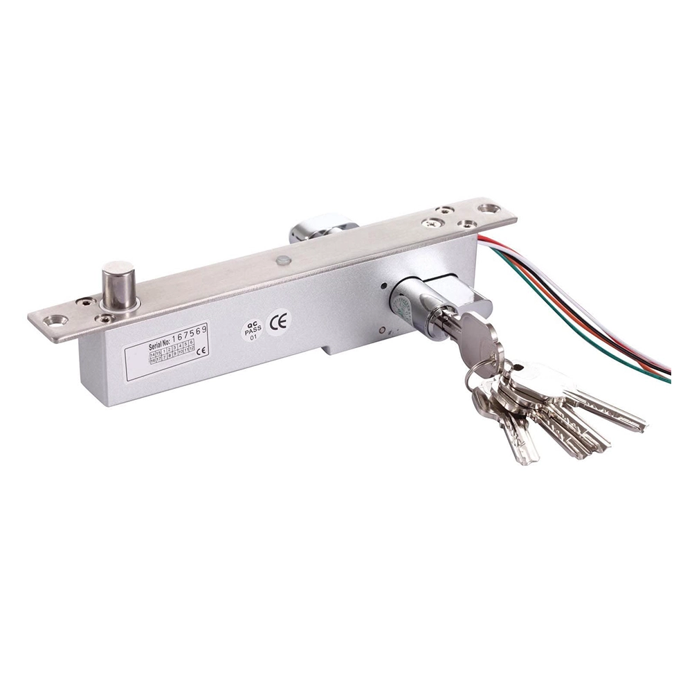 ACM-Y600B DC12V Drop Bolt Lock Key Open Cylinder Fail Secure Sturdiness Electric Deadbolt Electric Mortise Lock