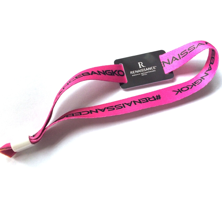 Custom 125khz Security RFID Tag Fabric Wristband Rfid Woven Wristbands