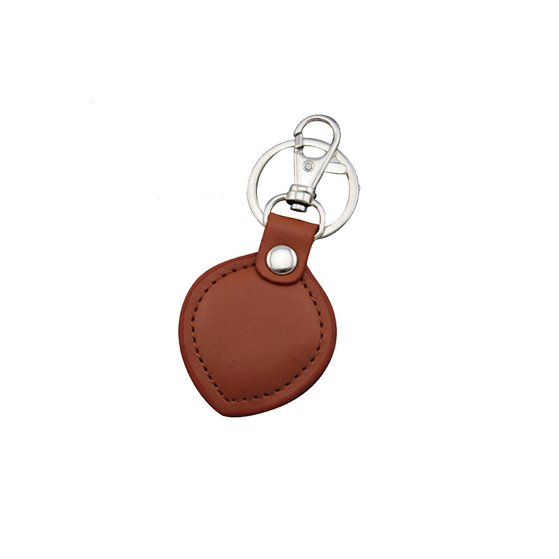 13.56mhz Nfc Encoding Numbering Customized Logo High Quality True Leather Rfid keyfob