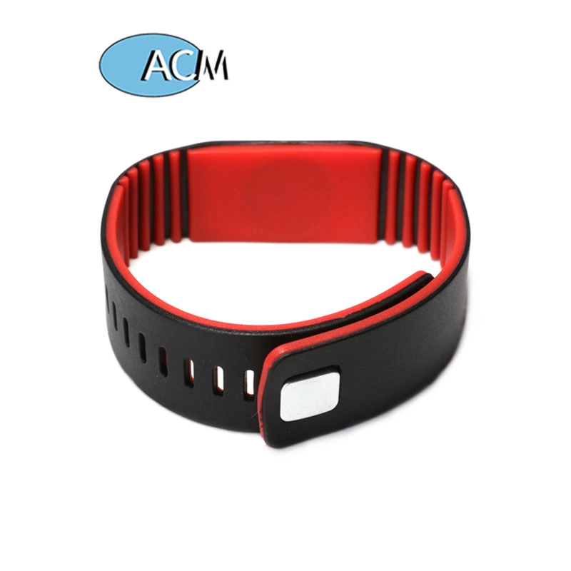 Festival Eco Friendly LF HF UHF Chip Wristbands Price Programmable Chip Silicone RFID NFC Tag Bracelet