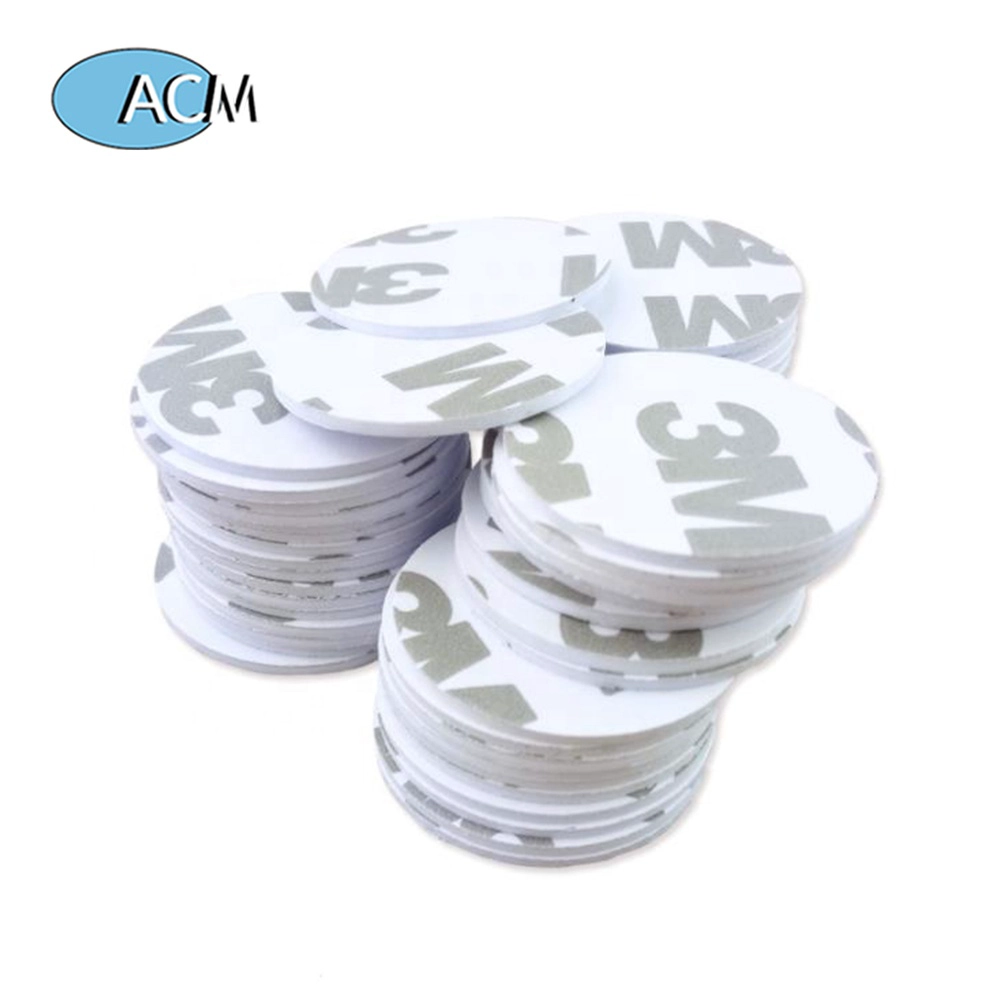 Proximity EM4100 125KHz RFID Tag 25mm سکه پی وی سی دیسک شناسه توکن کارت کنترل دسترسی هوشمند با برچسب