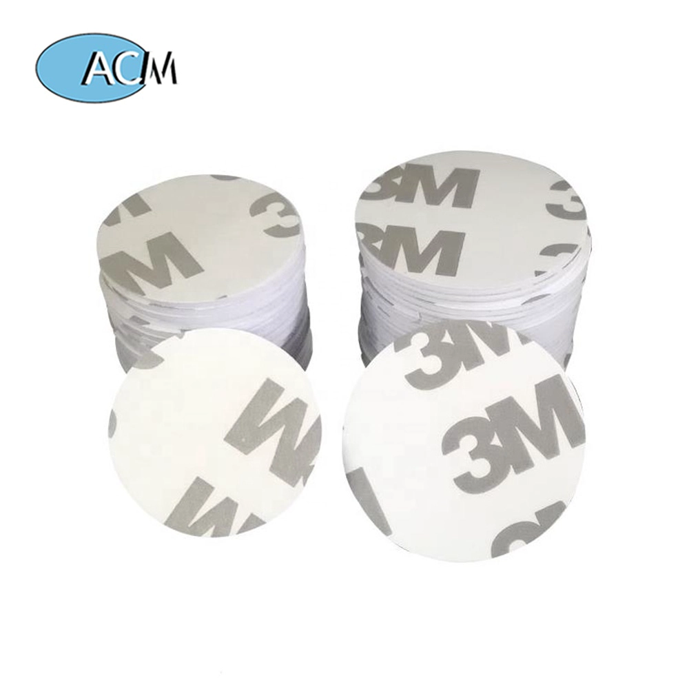 Proximity EM4100 125KHz RFID Tag 25mm سکه پی وی سی دیسک شناسه توکن کارت کنترل دسترسی هوشمند با برچسب