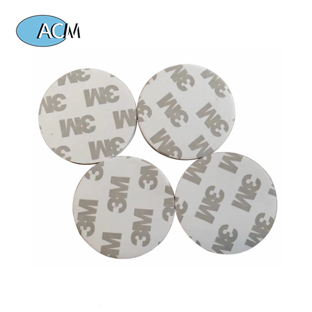Proximity EM4100 125KHz RFID Tag 25mm سکه پی وی سی دیسک شناسه توکن کارت کنترل دسترسی هوشمند با برچسب